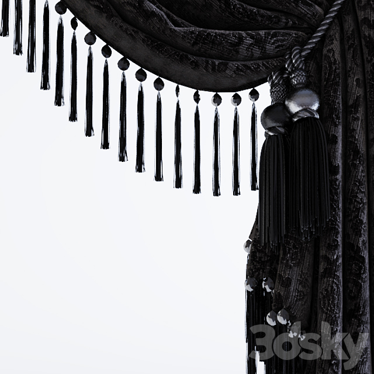 Curtains Classic 3D Model