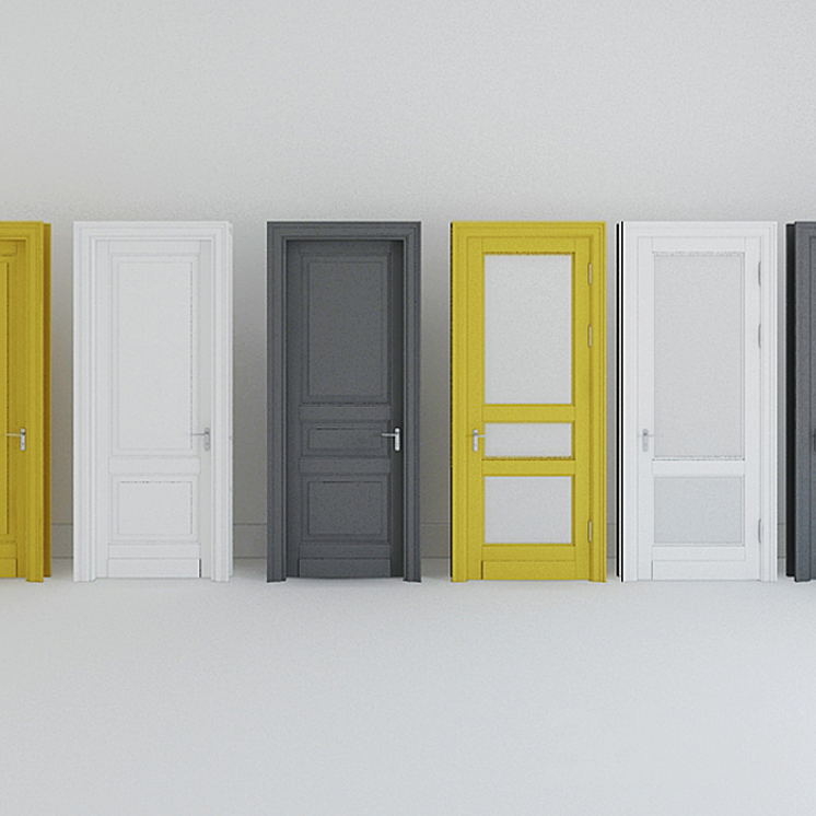doors doors with glass 3D Model