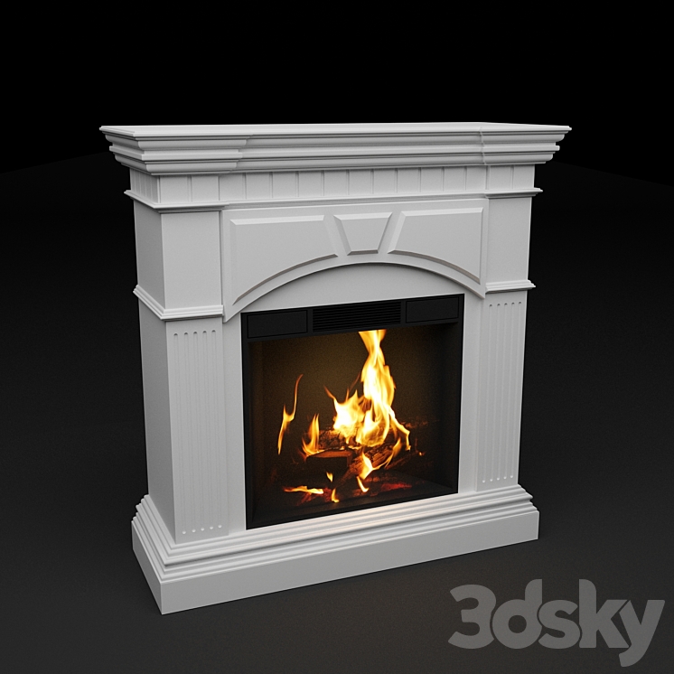 Fireplace SHERWOOD 3DS Max - thumbnail 1