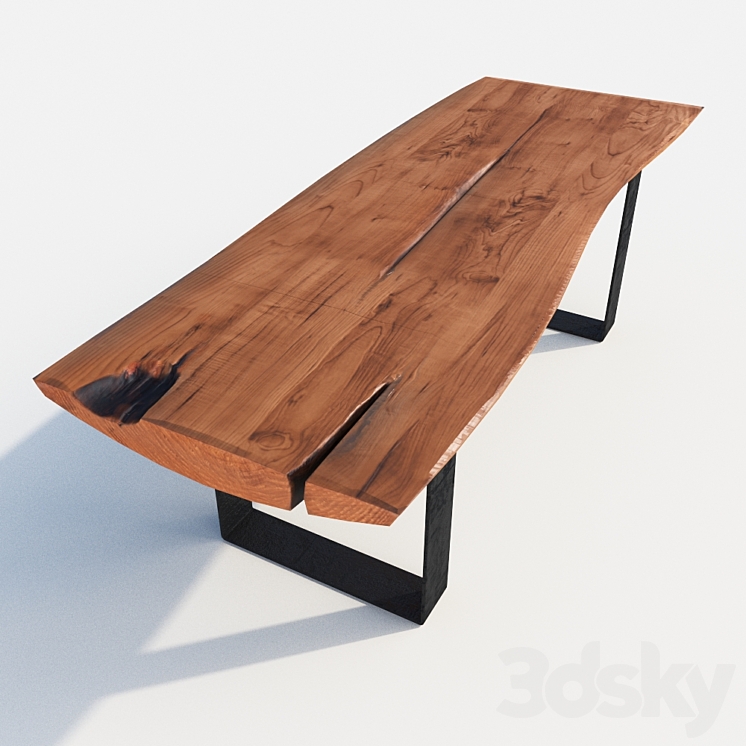 Table solid wood 3DS Max - thumbnail 1