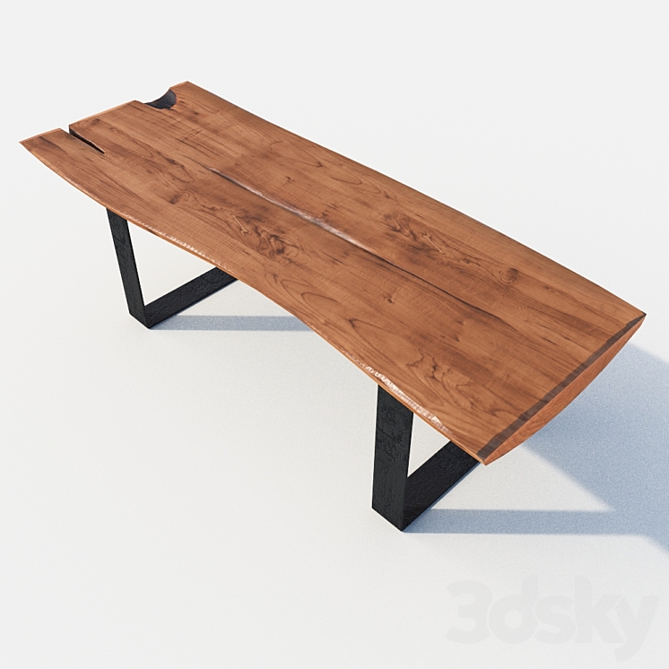 Table solid wood 3DS Max - thumbnail 2