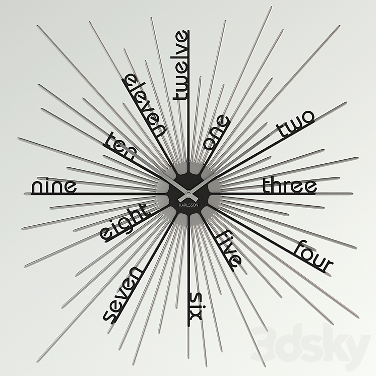 Wall clock KARLSSON Watches & Clocks 3D model