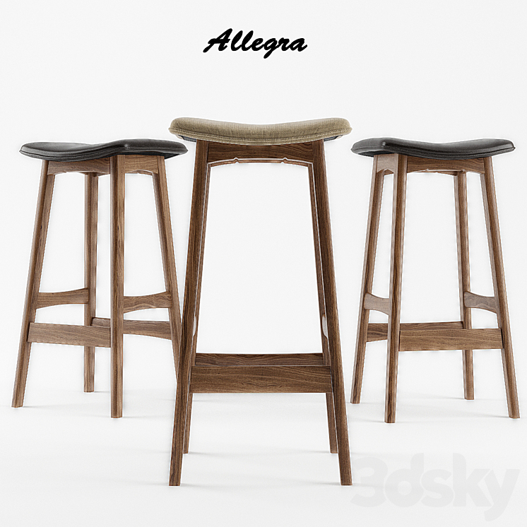 Cosmo - Barstool Allegra 3D Model