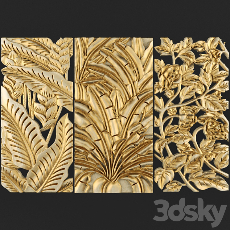 Bas-relief 3D Model