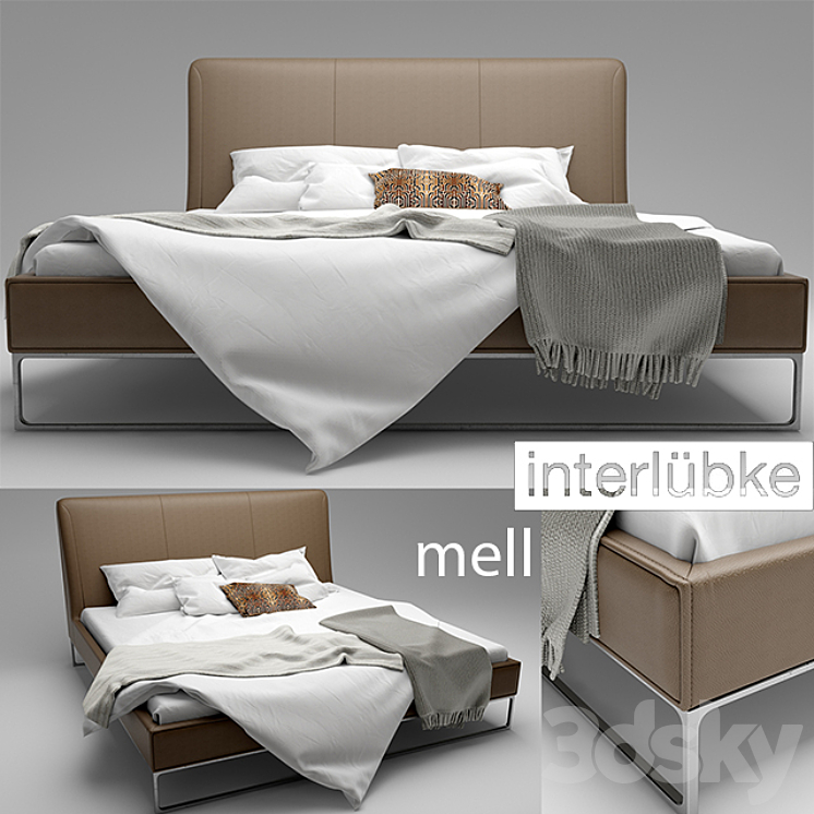 interlübke | Mell-bed 3DS Max - thumbnail 1