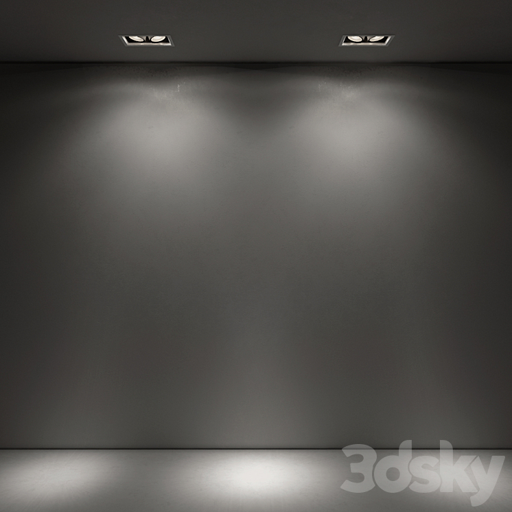 lamp 34W CARDAN MODULE 3D Model