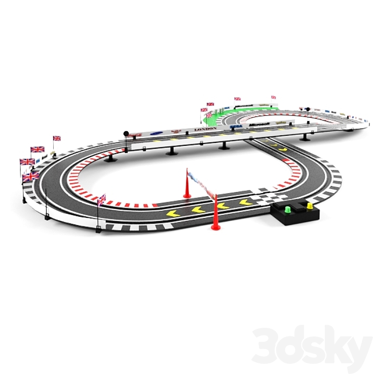 Speedway "Cars London" 3D Model