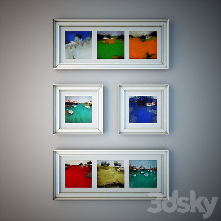 Roger Lane, a series of landscapes（model:163031_Rectangle_Vray）