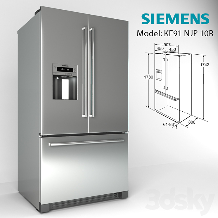 Siemens KF91NPJ10R 3DS Max - thumbnail 1