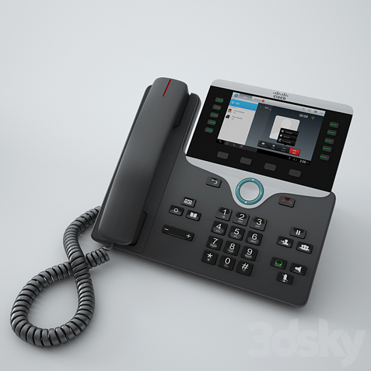 Cisco IP Phone 8841 3D Model