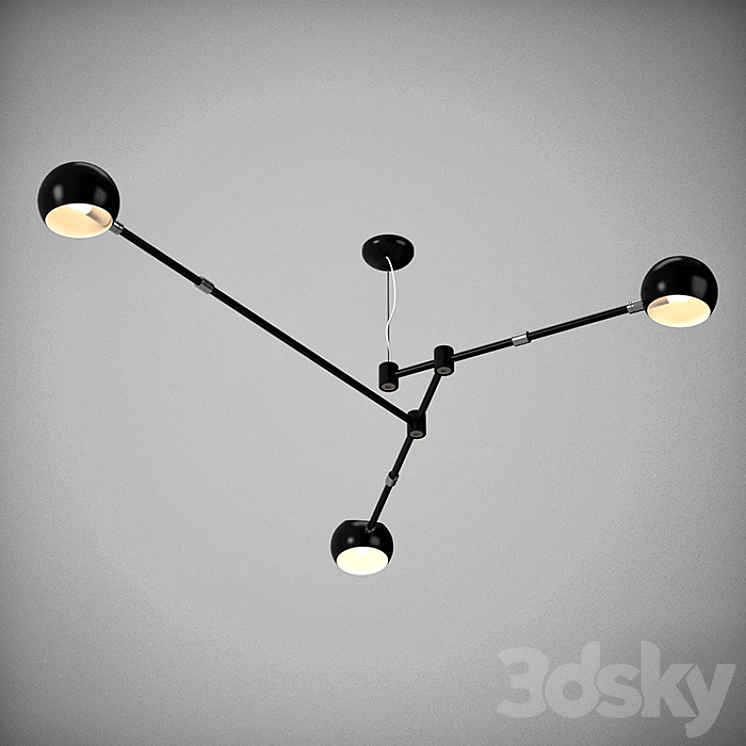 Oseo Chandelier No 427 3DS Max - thumbnail 1