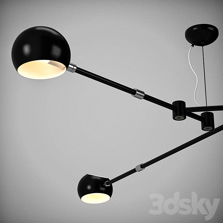 Oseo Chandelier No 427 3DS Max - thumbnail 2