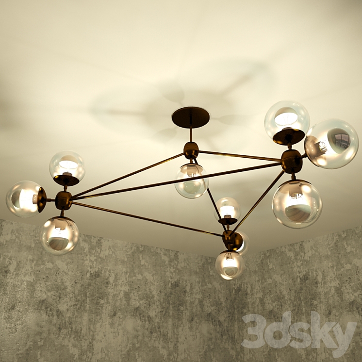 Modo chandelier 3D Model