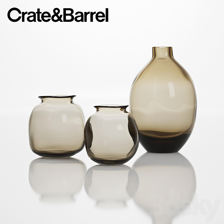 Crate & Barrel Vases 3DS Max - thumbnail 1