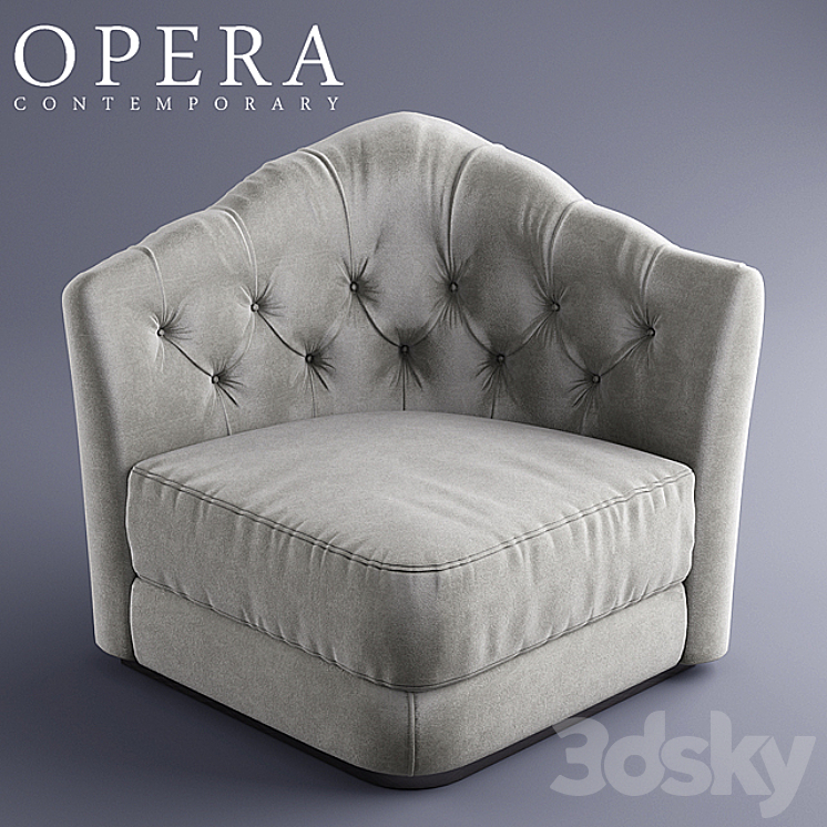 Sofas chairs tables opera BUTTERFLY 3DS Max - thumbnail 2