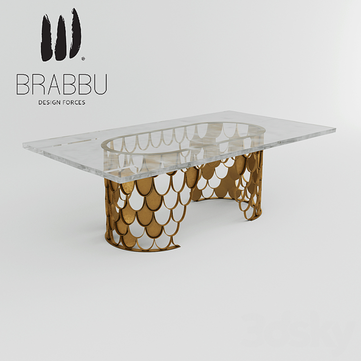 Brabbu KOI DINING TABLE II 3D Model