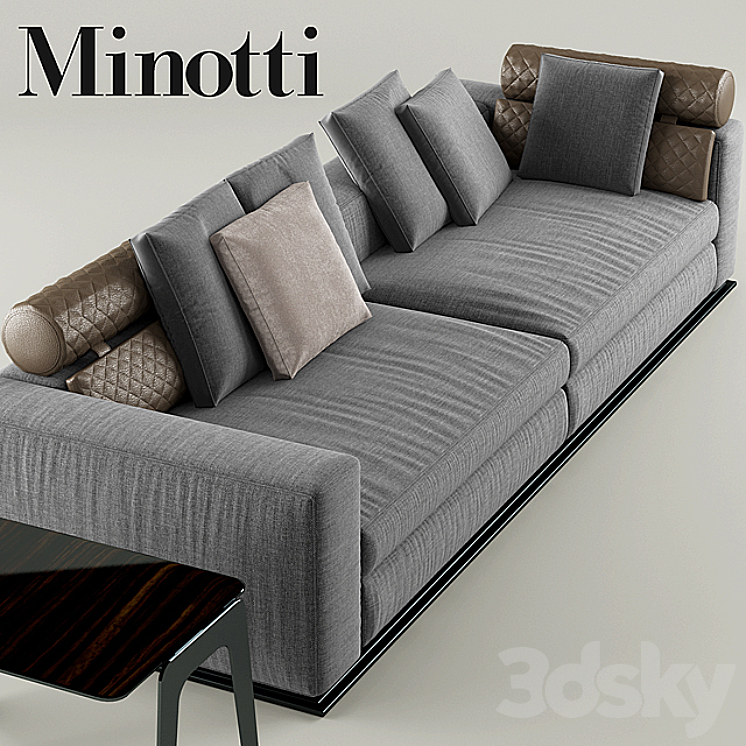 Sofa minotti leonard 3D Model