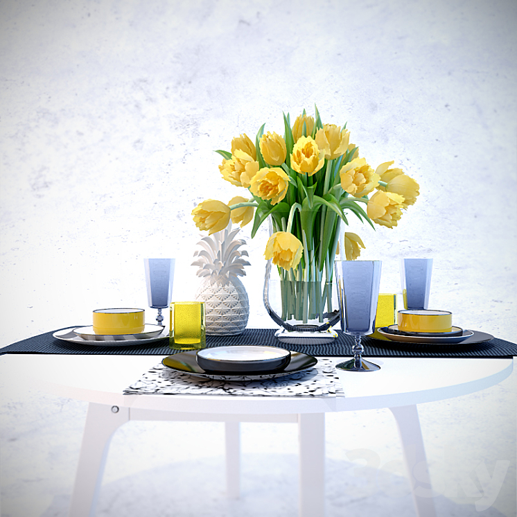 Decorative set 3D Model