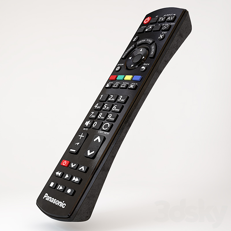Remote Panasonic TV 3D model