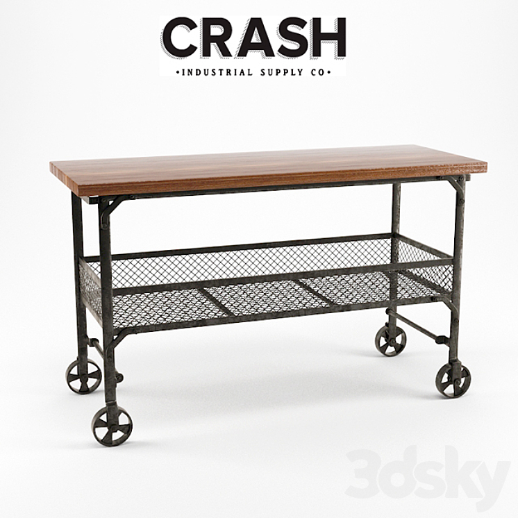 Madison rolling table 3DS Max - thumbnail 2