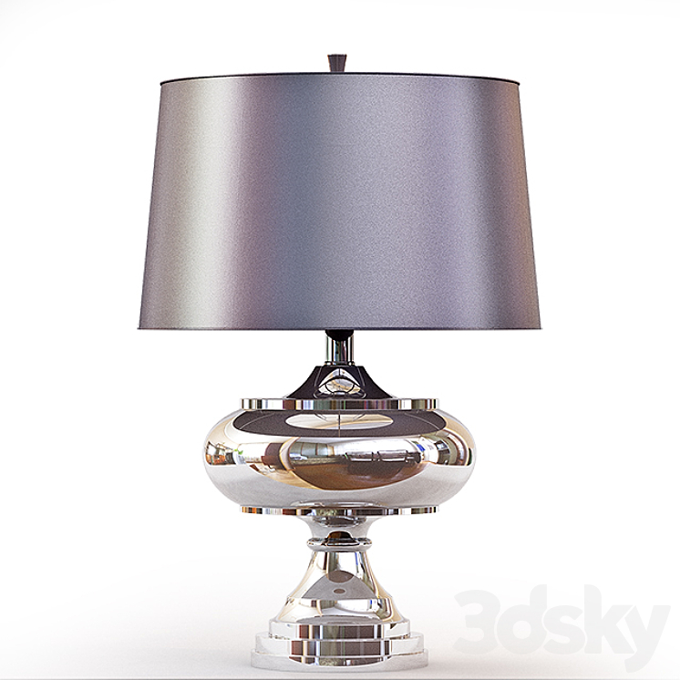Polished Chrome Plated David Frisch Jelani Table Lamp 3DS Max - thumbnail 1