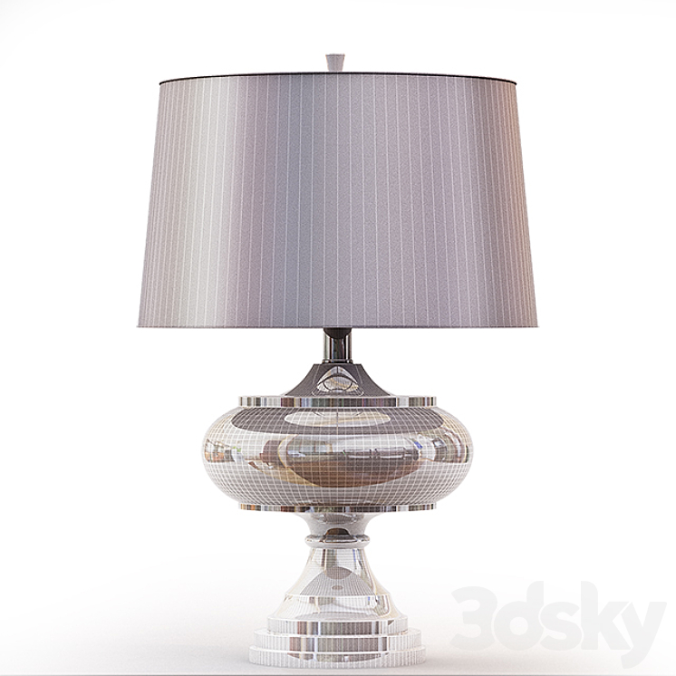 Polished Chrome Plated David Frisch Jelani Table Lamp 3DS Max - thumbnail 2