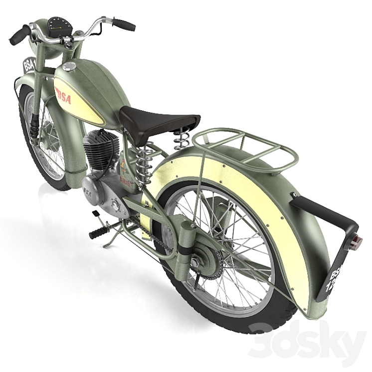 BSA Bantam D1 3D Model