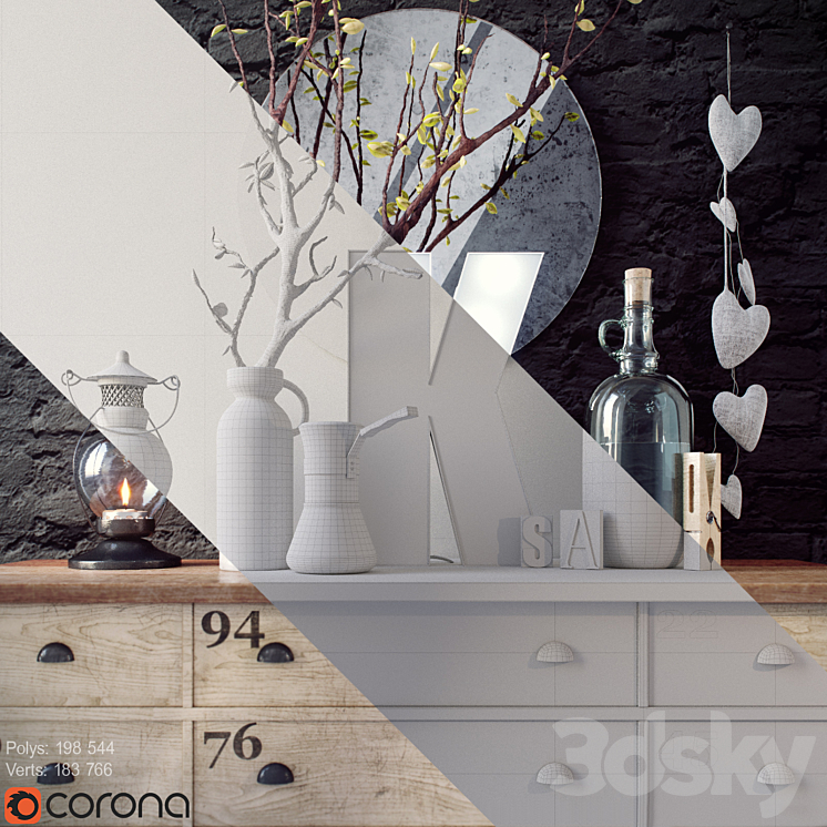 Decor_set_002 3D Model