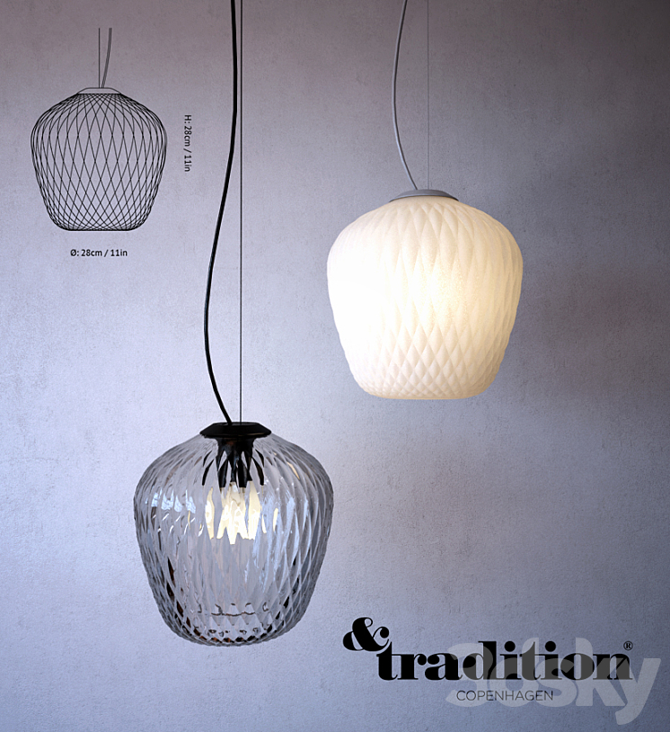 Blown Pendant SW3 \/ & Tradition 3DS Max - thumbnail 1