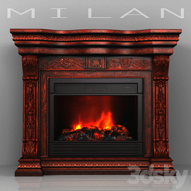 Fireplace MILAN (MILAN) 3DS Max - thumbnail 1