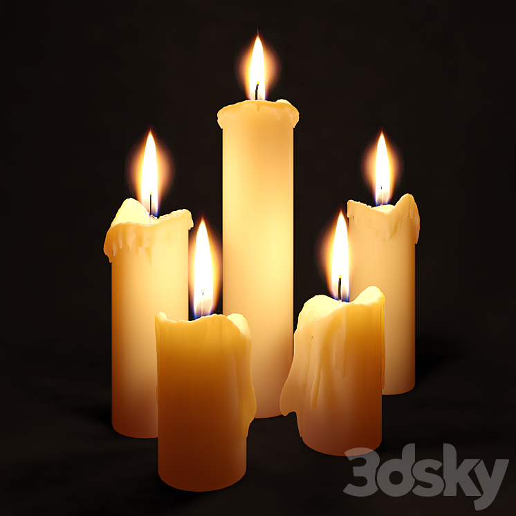 Candlelight 3D Model