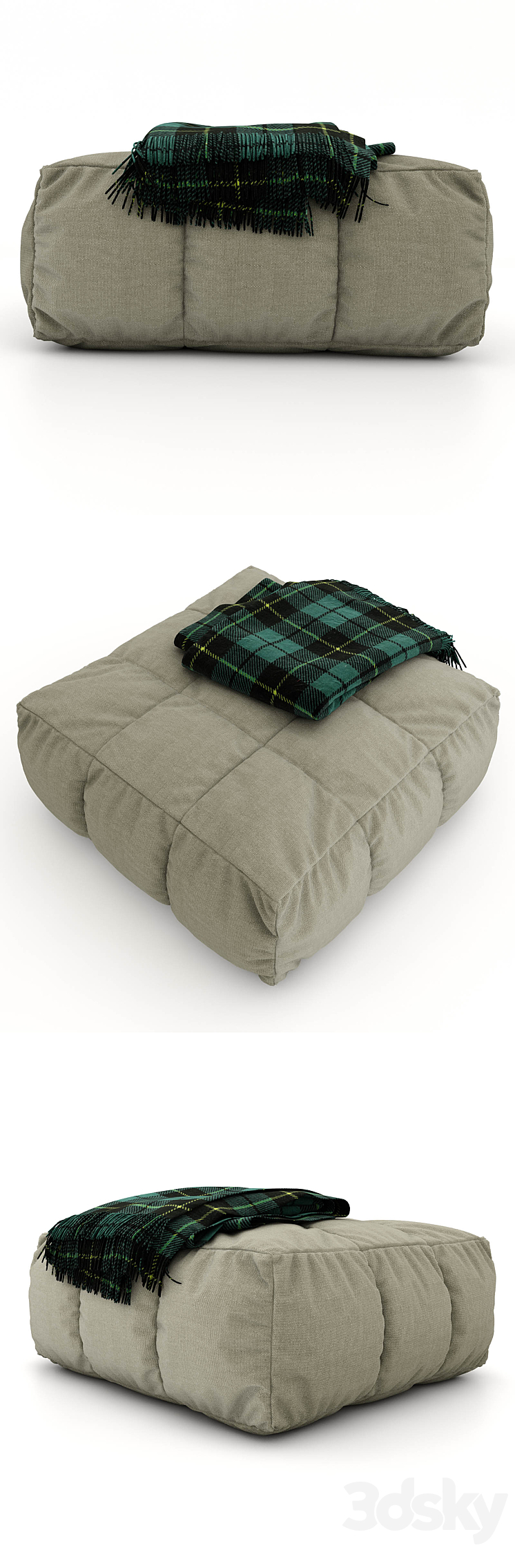 pouf_and_plaid 3D Model