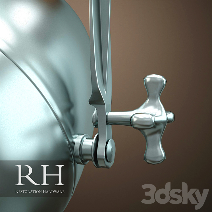 RH LANGLEY PENDANT COLLECTION (2 size) 3DS Max - thumbnail 2
