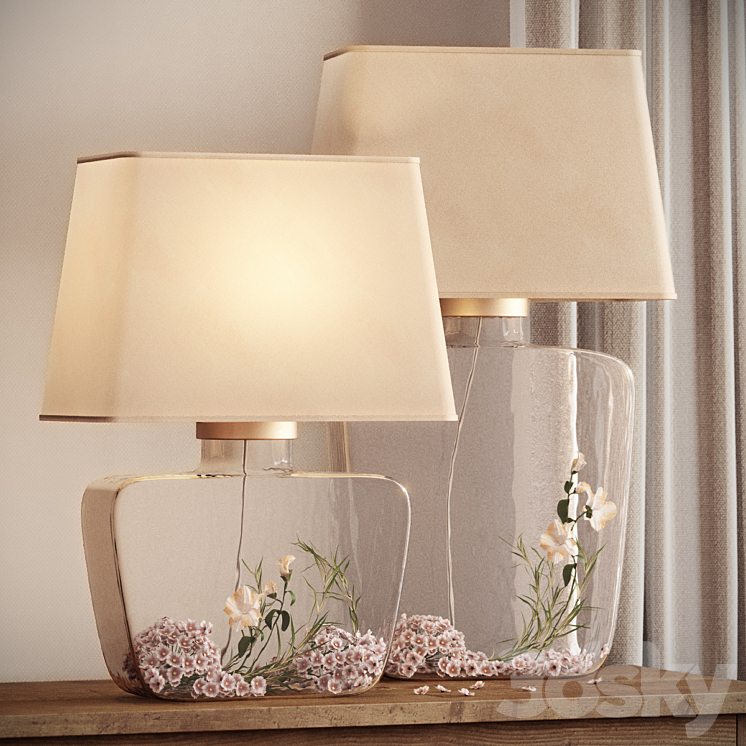 Pottery Barn \\ Atrium Glass Table Lamp