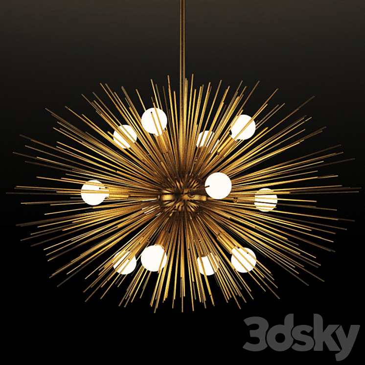 GRAMERCY HOME – Zanadoo Small Chandelier 89669m 3DS Max - thumbnail 1