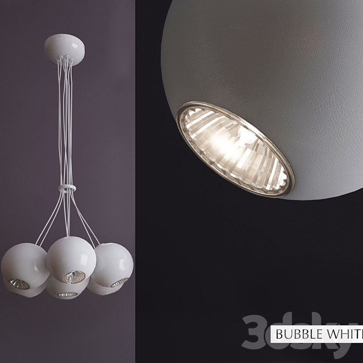 Nowodvorski. Bubble black. Bubble white. 3D Model