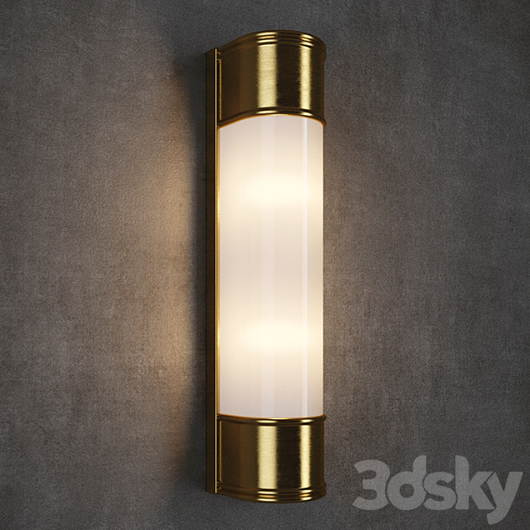 GRAMERCY HOME – INDUSTRIAL TUBE SCONCE SN036-2-BRS 3DS Max - thumbnail 1