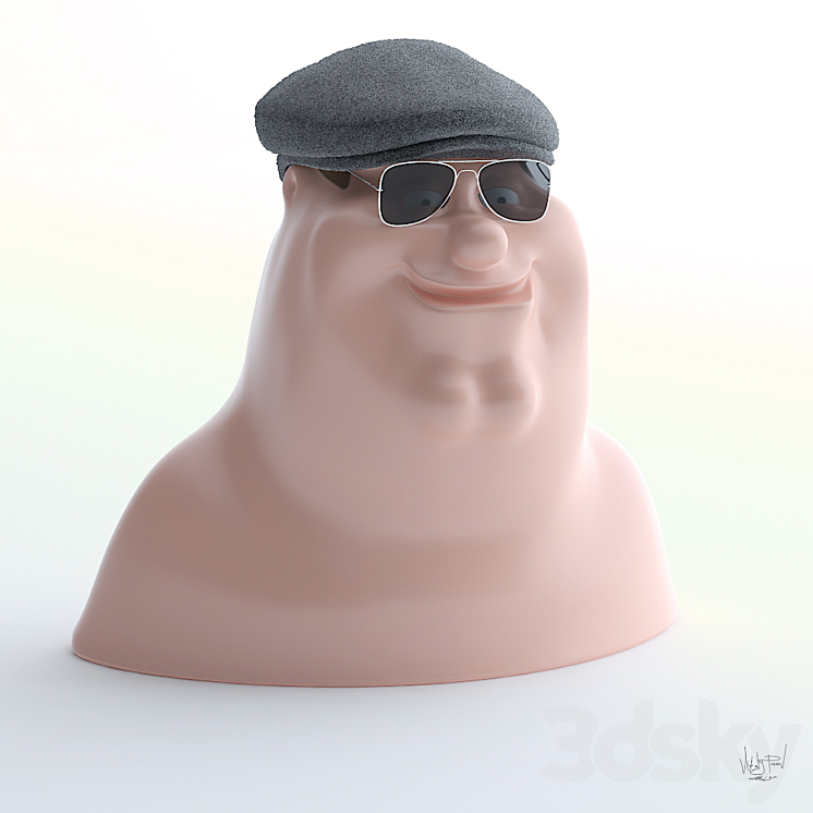 Peter Griffin (stand for hats) Miscellaneous 3D model