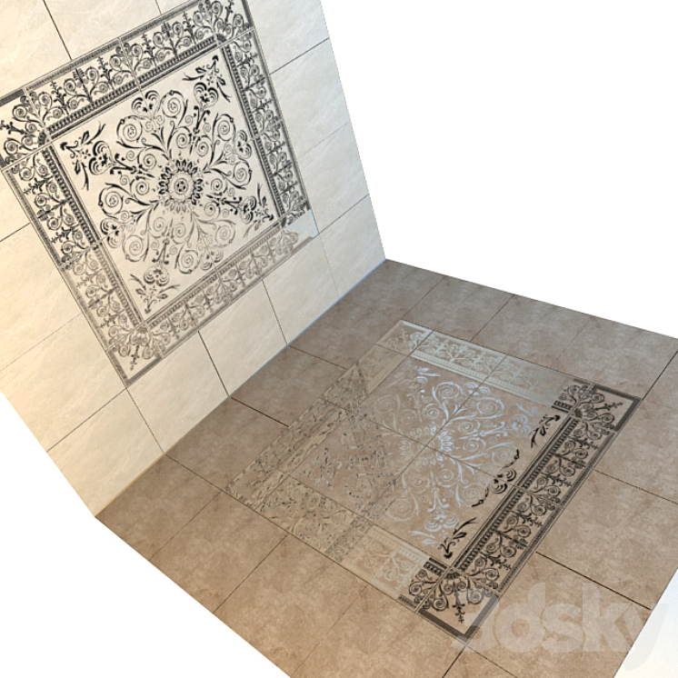 Porcelain tiles Cerdomus - Dynasty Collection 3D Model