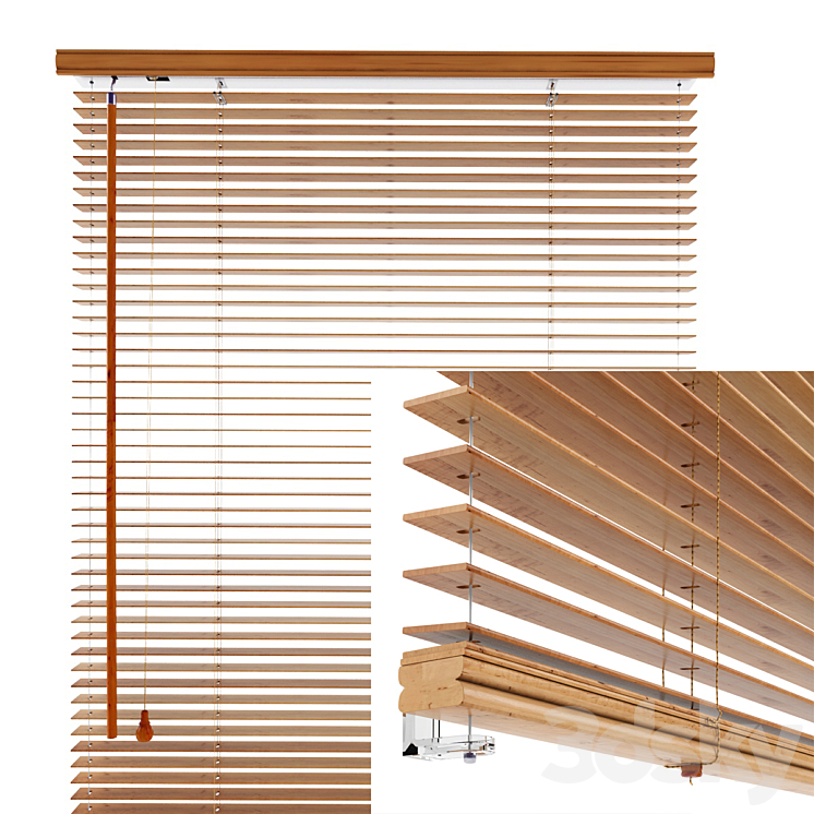 Wooden Blinds 3DS Max - thumbnail 1
