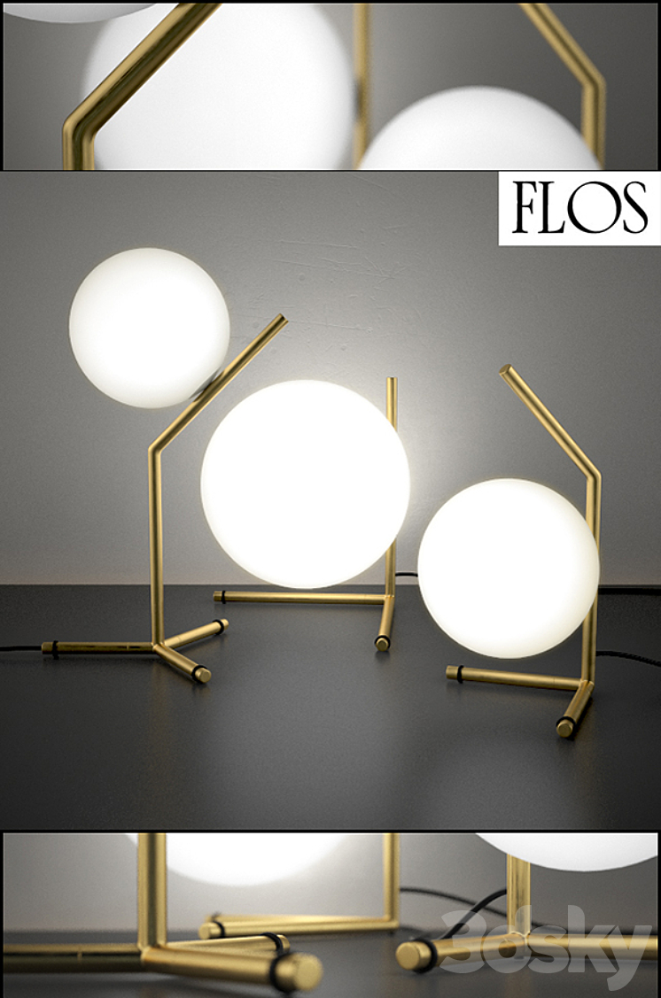 IC Lights table series by Flos 3DS Max - thumbnail 1