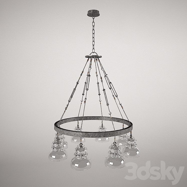 chandelier Menlo Park Pendant light 3D model