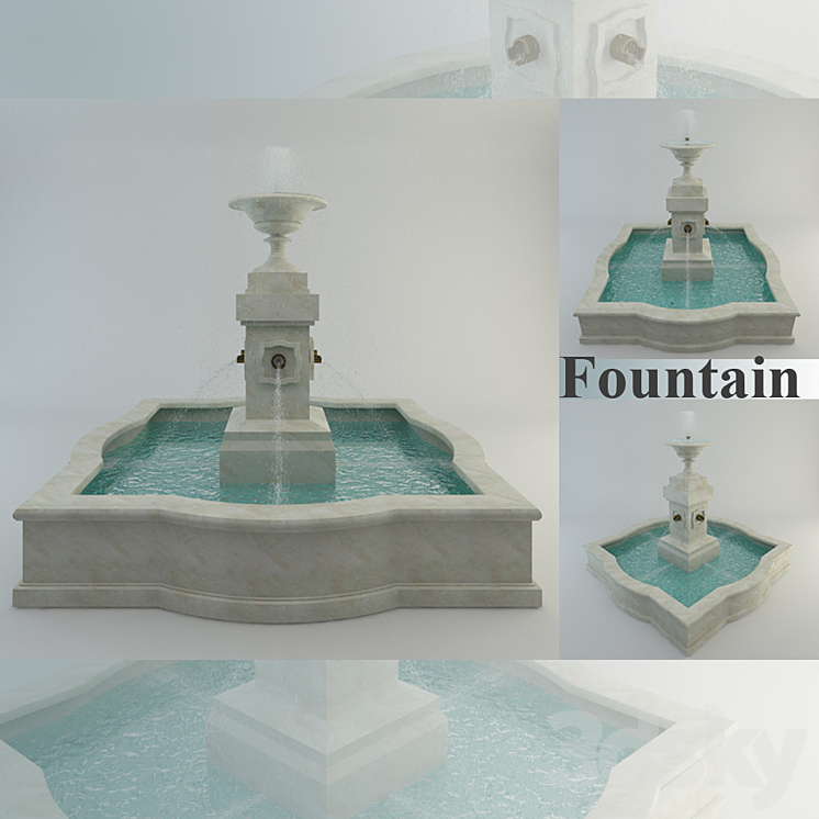 Fountain 3DS Max - thumbnail 1
