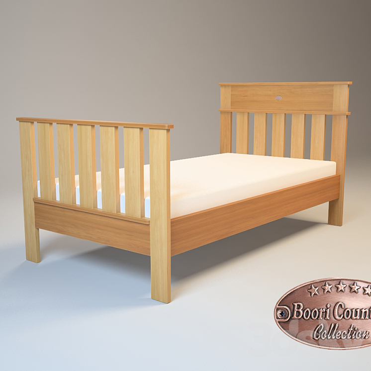 Boori Country NEWPORT KING SINGLE Bed 3D model