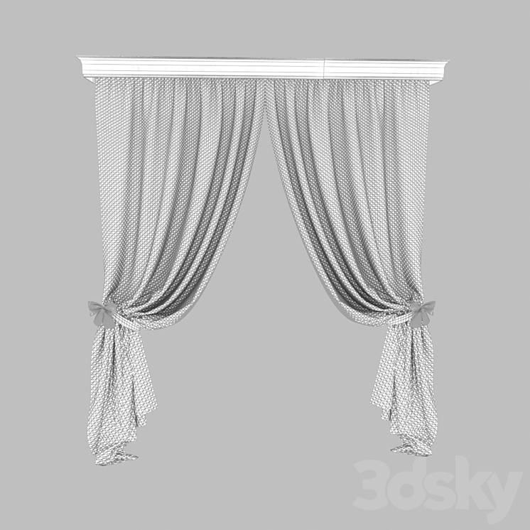 blind girl in the nursery 3D Model