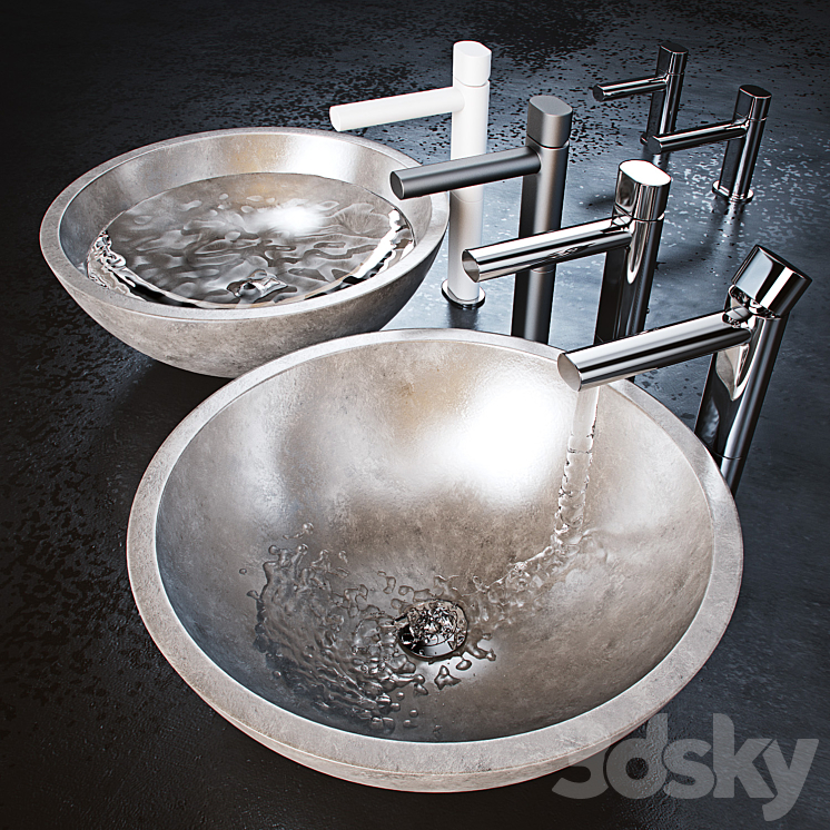 Faucet and sink_003 3DS Max - thumbnail 2
