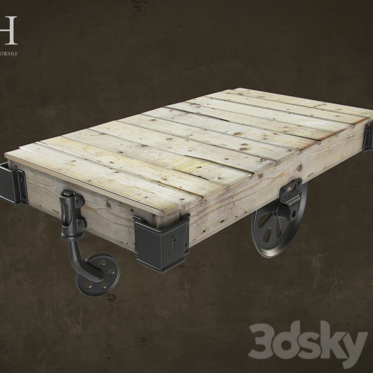 Furniture Factory Cart Table 3D model