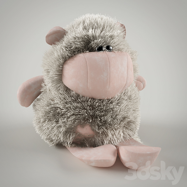 soft toy sheep 3DS Max - thumbnail 1