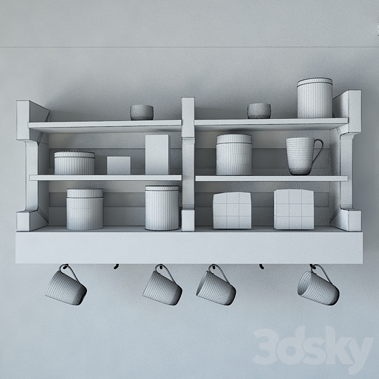 old shelf 3D Model