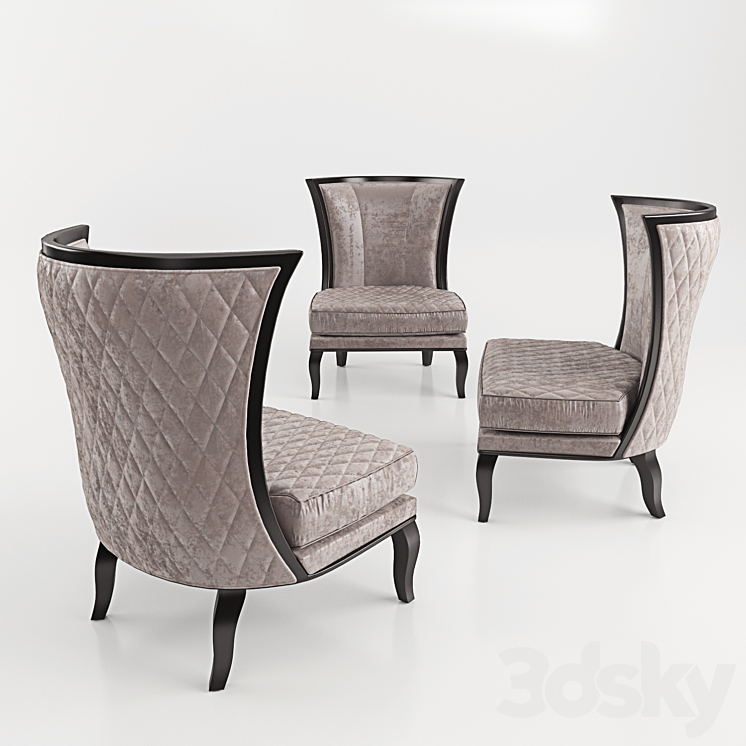 Chair Byron DVHome collection 3DS Max - thumbnail 1